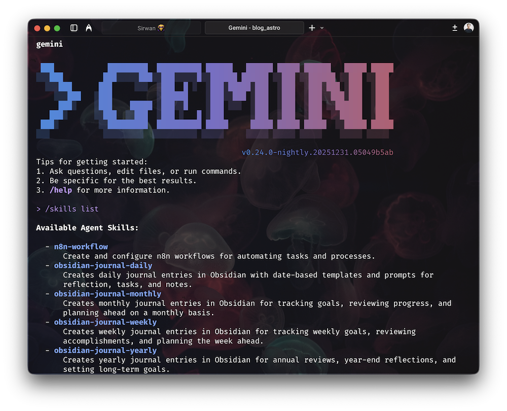 Gemini CLI Agent Skills