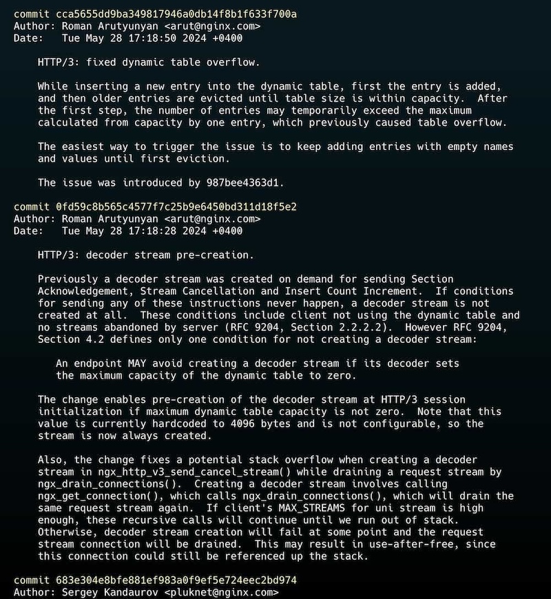Git Body Message Nginx